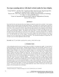 Eye-type scanning mirror with dual vertical