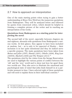 2.7 How to approach an interpretation