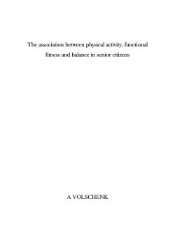 The association between physical activity - NWU