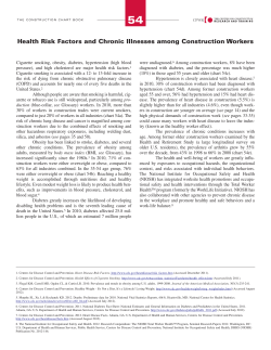 Health Risk Factors and Chronic Illnesses among Construction