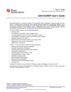 ADS1232REF User`s Guide (Rev. B)