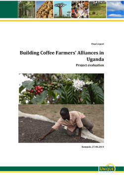 Building Coffee Farmers` Alliances in Uganda