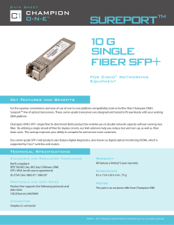 Cisco SFP+ Single Fiber Transceivers