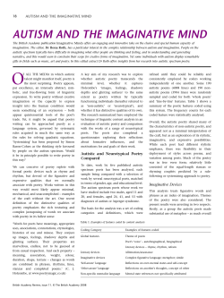autism and the imaginative mind
