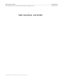 the colonial ancestry