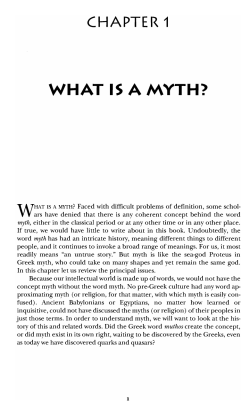 CHAPTER 1 WHAT 1$ A MYTH?
