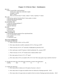 Ch. 11-12 Review Sheet