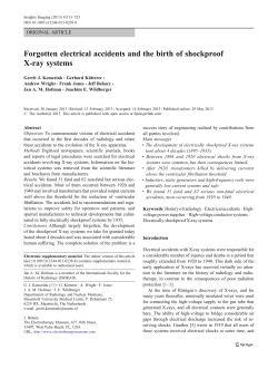 Forgotten electrical accidents and the birth of shockproof X