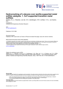 Hydrocracking of n-Decane over Zeolite