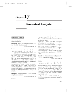 Numerical Analysis