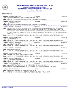 Osceola County CF Parcel List - Department of Natural Resources