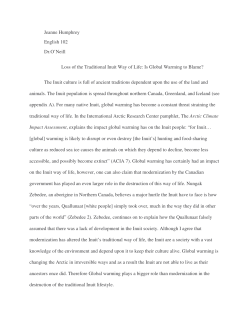 Is Global Warming to Blame?