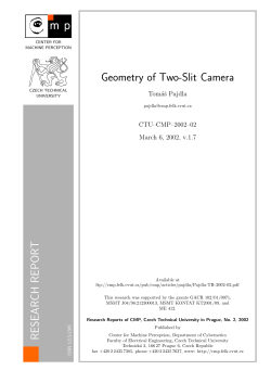RESEA R CH R EP OR T Geometry of Two