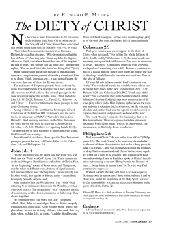 diety christ - Gospel Advocate