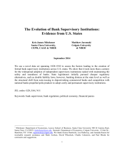 Paper The Evolution of Bank Supervision