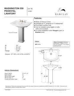 Specification Sheet - Barclay Products Limited