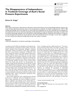 The Disappearance of Independence in Textbook