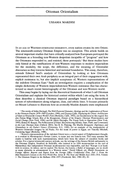 Ottoman Orientalism