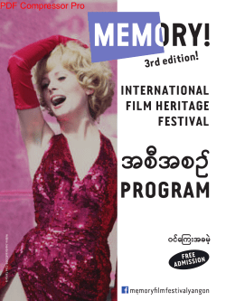 PROGRAM - Institute Francais Birmanie