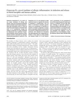 Granzyme B, a novel mediator of allergic