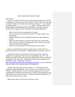 Human Organ System Research Project