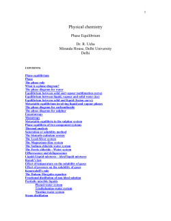 Phase equilibrium