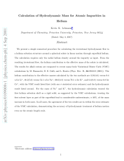 Calculation of hydrodynamic mass for atomic impurities in helium