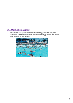17.1 Mechanical Waves