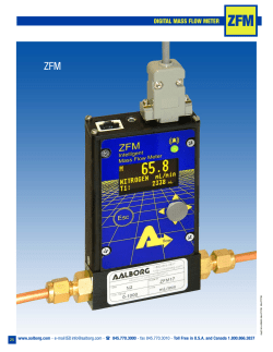 Digital and Analog Flow Meters Literature ZFM