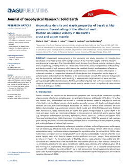 Anomalous density and elastic properties of basalt at high pressure