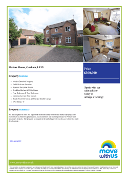 4 bed House for sale in Hectors House, Oakham, LE15