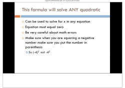 Square Root Method Notes.gwb - 1/9