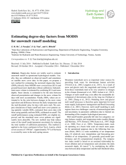 Estimating degree-day factors from MODIS for snowmelt runoff