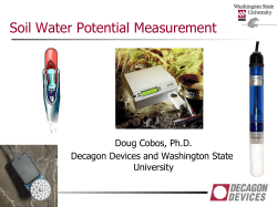Soil Water Potential Measurement