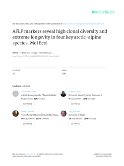 AFLP markers reveal high clonal diversity and extreme