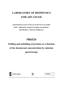 PBz2b Kinetyka reakcji enzymatycznych badana metodą