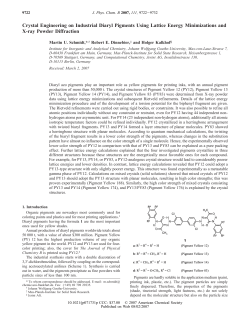 Crystal Engineering on Industrial Diaryl Pigments Using Lattice