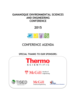 2015 conference agenda - Viviane Yargeau