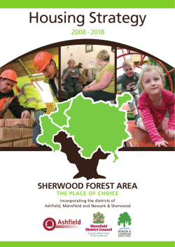 Sherwood Forest Area Housing Strategy 2008