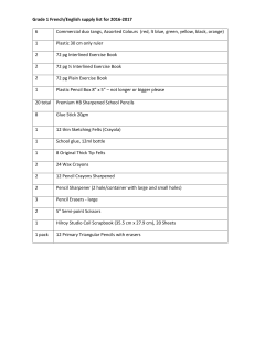 Cleveland School Supply Lists 2016