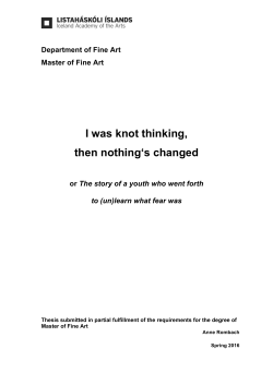 I was knot thinking, then nothing`s changed