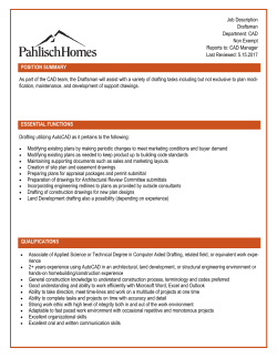 CAD Draftsman - Pahlisch Homes