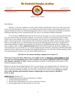own - The Frederick Douglass Academy