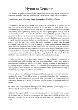 Hymn to Demeter - Prometheus Trust