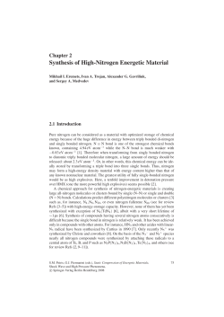 Synthesis of High-Nitrogen Energetic Material