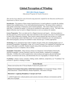 Global Perception of Whaling - Mystic Seaport for Educators