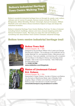 Bolton town centre industrial heritage trail