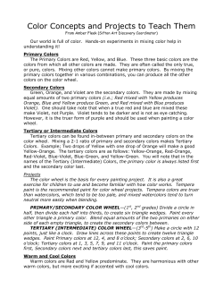 Color Concept Projects - Evergreen Art Discovery