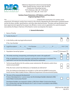 DEQ Form No. 656-SER July 2013 Oklahoma Department of