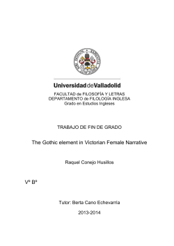 The Gothic element in Victorian Female Narrative V&ordm; B&ordm;